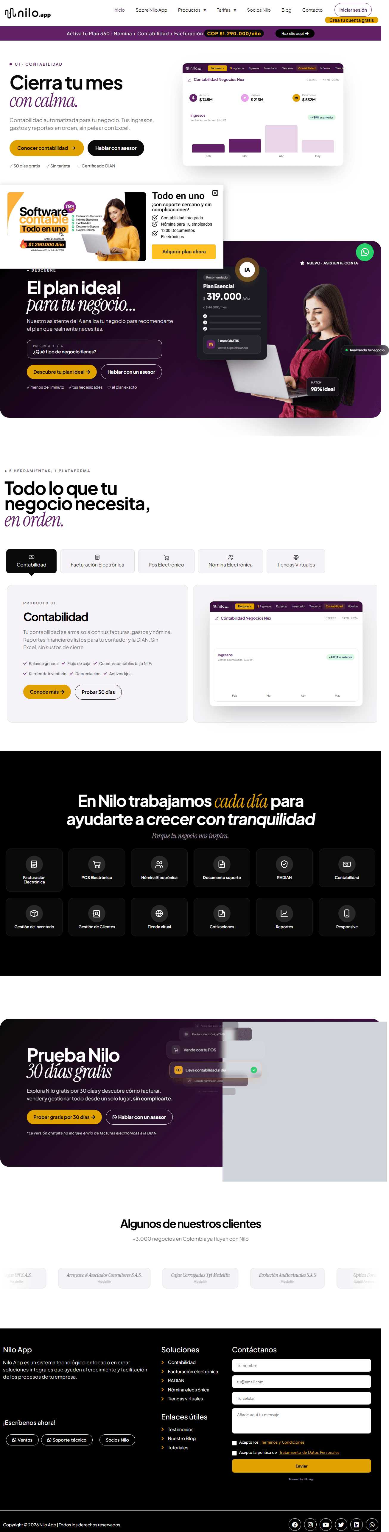nilo.app — Facturación & E-commerce